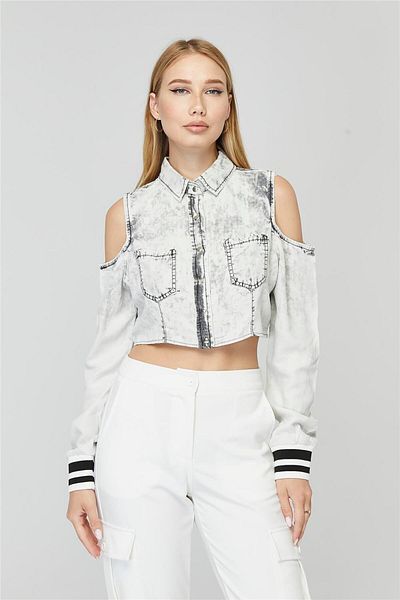 HomeStore Kurzes Jeanshemd