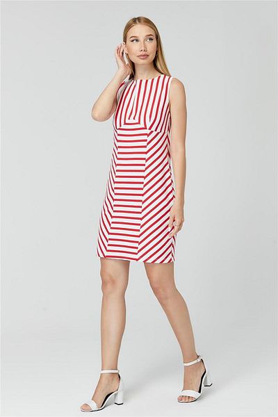 HomeStore Gestreiftes Jerseykleid
