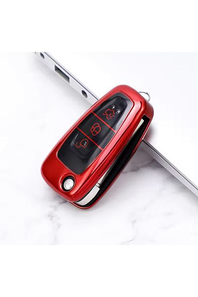 emii auto spare parts Red Switchblade Focus 2 3 Mk2 Mk3 Mondeo Kuga Ranger Key Case Cover