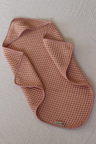 Anne Sesi قماط منشفة أطفال مصنوع من القطن الطبيعي بنسبة 100% - مقاس 75 × 75 سم