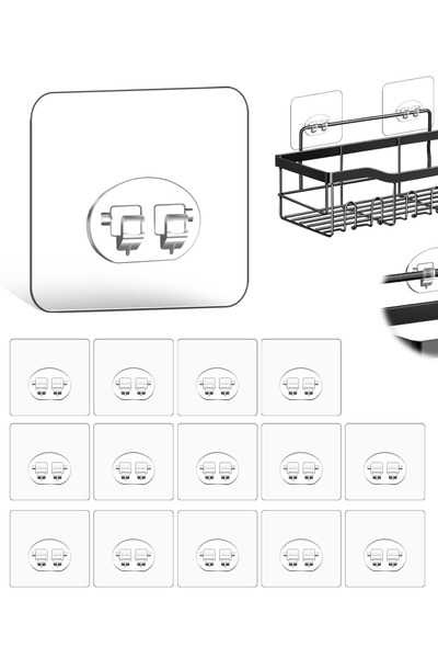 Le Touche Güçlü Kendinden Yapışkanlı Banyo Askısı Duş Rafı Kancası 10 Adet