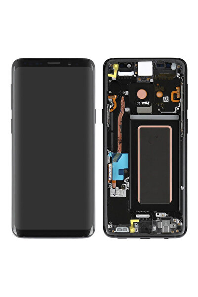 Samsung Teknonet Samsung Galaxy G965 S9 Plus Uyumlu Lcd+Dokunmatik+Çıtalı - Mor