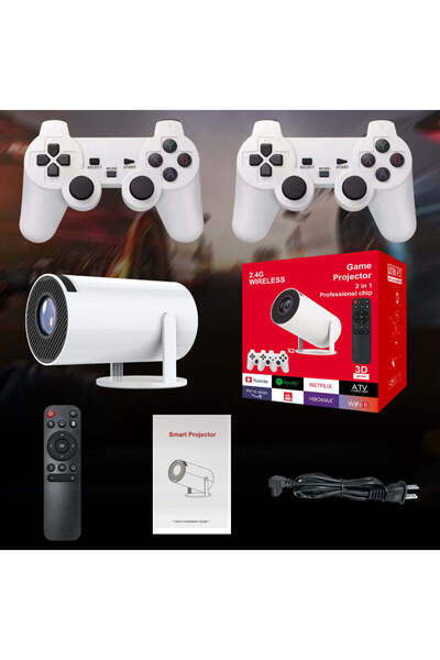 L'eDoren Hy300 Hd Projektör Filmler Android 11 Wifi 6 Mini Açık Taşınabilir P...