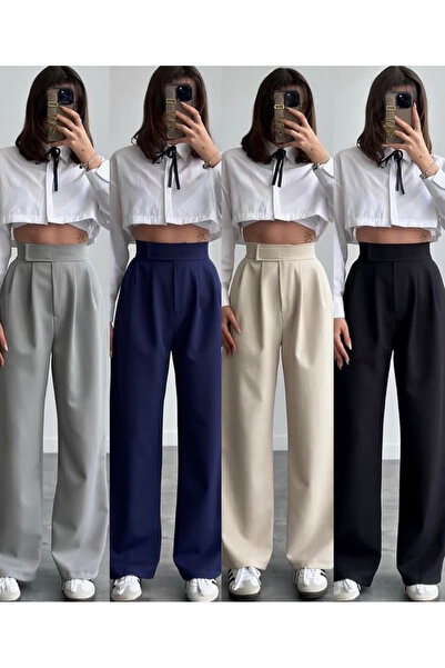 Asia Women's Palazzo Velcro High Waist Adjustable Wide Leg