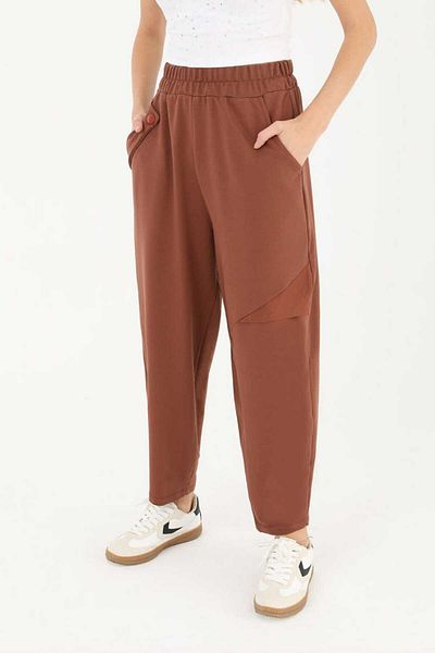 Puane Carrot Trousers with Elastic Waist 18105