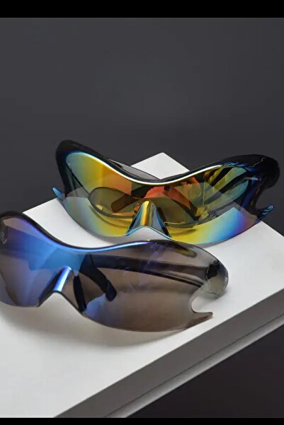 Giraffe Halloween Party Rave Punk Gözlüğü Karışık Çekik