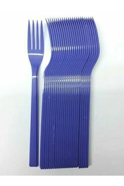 CANSIN 25' Plastic Fork Blue.