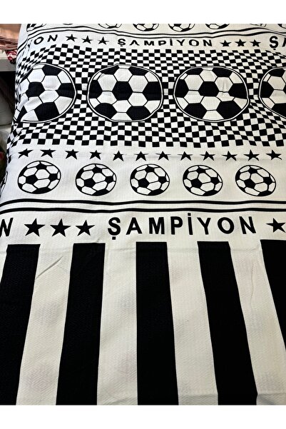 ŞENER HOME Fan Pattern 150X240 Cm. Single Single Pike - Black - White