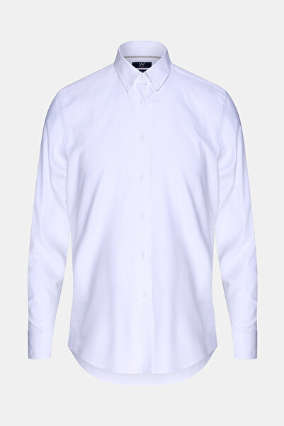 W Collection BEYAZ UZUN KOLLU GÖMLEK