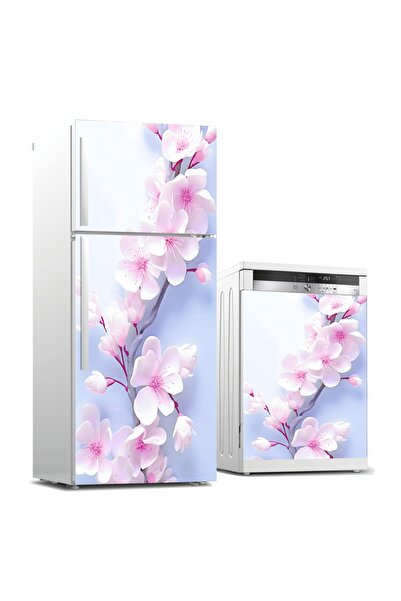 RENKLİ HOBBY Buzdolabı Ve Bulaşık Makinası Kapağı Kaplama Sticker - Kapak Fol...