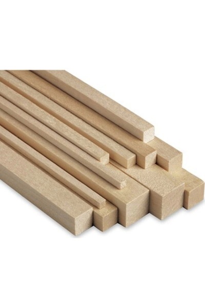 Del Rey Delrey Balsa Kare Çıta 1 Metre 10,0x10,0 Mm 5li