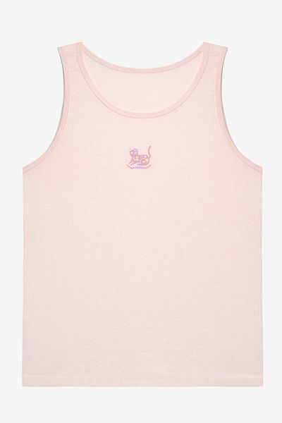 Penti Girl's Cute Meow 2-Piece Multicolored Undershirt