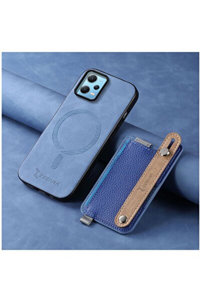 Zebana Xiaomi Redmi Note 12 Pro 5G Uyumlu Kılıf M-safe 2in1 Kartlıklı Best De...
