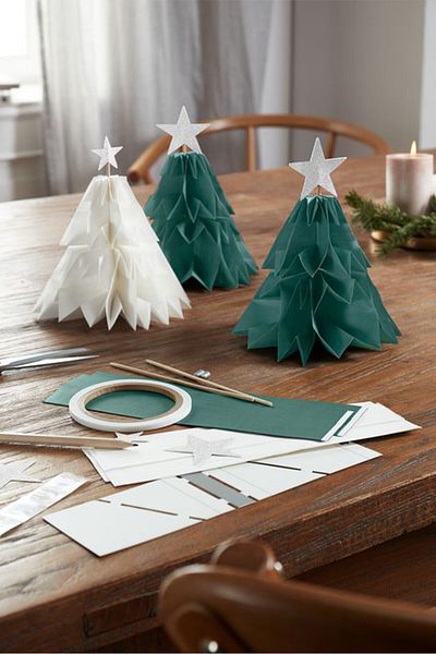 Tchibo Paper Tree Craft Kit, Green