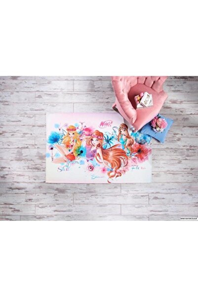 Taç Lisanslı Çocuk Halısı Winx Water Colour 120x180
