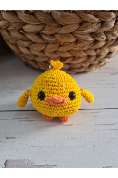 On marifet yün ve hobi dünyası Amigurumi örgü oyuncak minik sarı ördek şapşik...