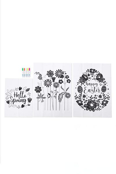 Tchibo Easter Window Art, White Combo