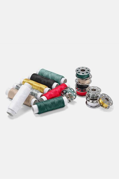 Tchibo Sewing Thread Set, Red and GreyCombo