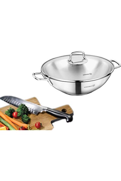 KORKMAZ Perla Wok Tencere 28x8.5 Cm A1519
