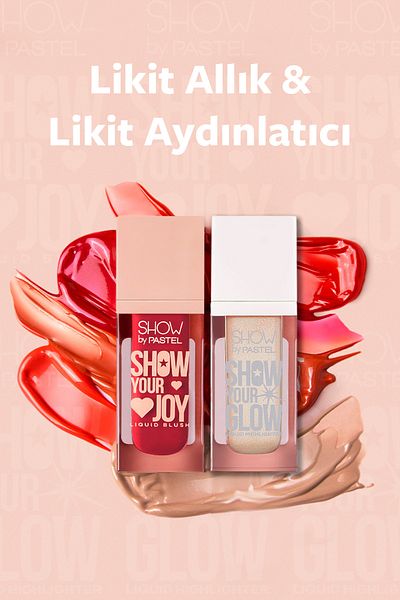 Show by Pastel Mix & Match Pastel Show - Glow Liquid Highlighter 72 & Joy Liquid Blush 52