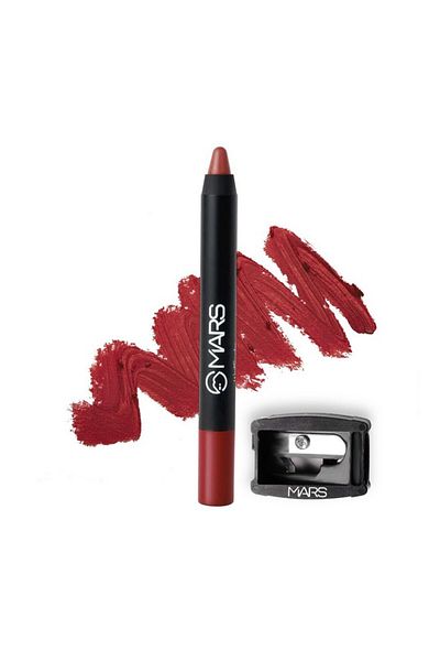 Mars Long Lasting Crayon Lipstick with 12 hours stay | Matte Finish (3.5 grms) 05-Crimson Red