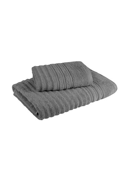 Fialka Πετσέτα Long Twist Κυματιστή Σκούρο Γκρι 80x150