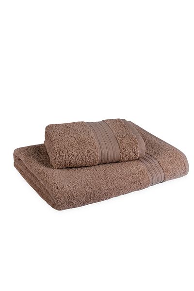 Fialka Πετσέτα Dobby Twill 2 Συσκευασία Σκούρο Καφέ 50x90