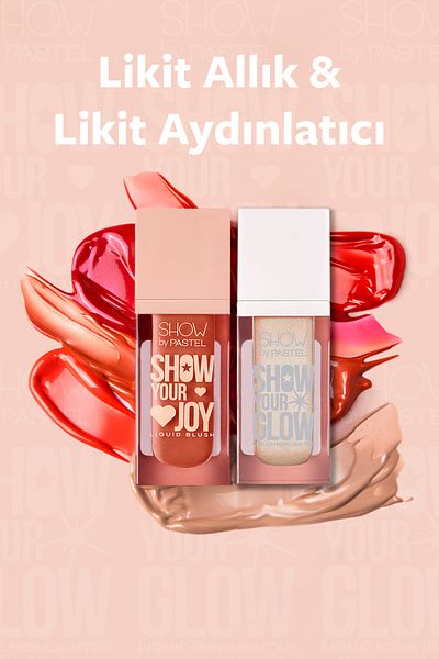 Show by Pastel Mix & Match Glow Liquid Highlighter 72 & Joy Liquid Blush 57