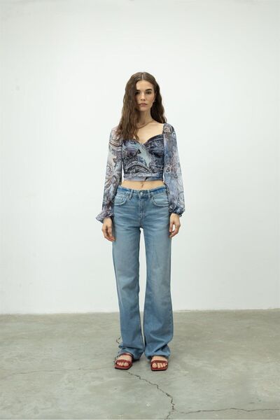 TUBİA Μακρυμάνικη μπλούζα από τούλι