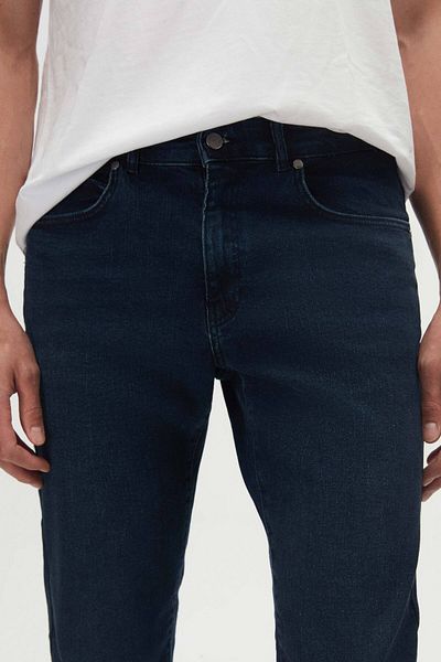 D'S Damat Τζιν παντελόνι NavY Blue Slim Fit - Five Pockets, LYcra Washed