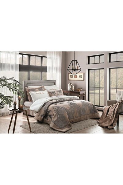 Taç Çeyiz Seti Evimdeki Işıltı Paketi Estela Cappuccino- 10 Parça