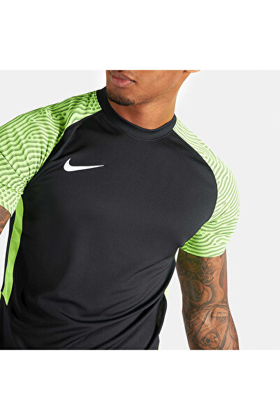 Nike Ανδρική φανέλα M Nk Df Strke II Jsy Ss Cw3544-011 Black & Highlighter Green