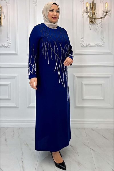 Amine Hüma Βραδινό φόρεμα Indigo Hijab - Berrin