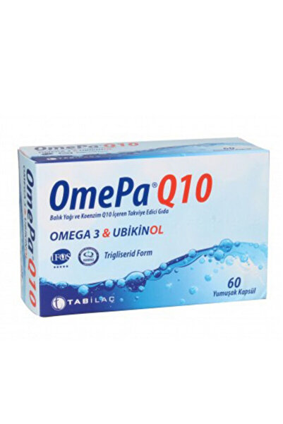 TAB İlaç Sanayi A.Ş Omepa-q10 Omega3 Ubiquinol Takviye Edici Gıda 60 Kapsül