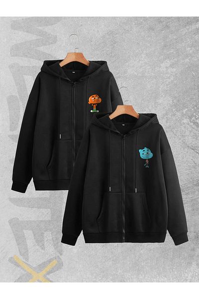 WEARTEX Set of 2 Gumball Printed Seasonal Zippered Cardigan Jacket