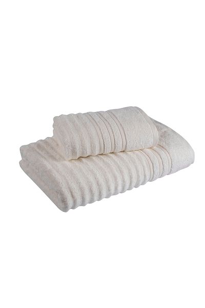 Fialka Πετσέτα Long Twist κυματιστή 2 Συσκευασία Λευκή 50x90