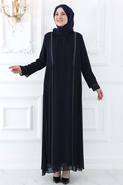 Amine Hüma Βραδινό φόρεμα Lavin Hijab Navy Blue