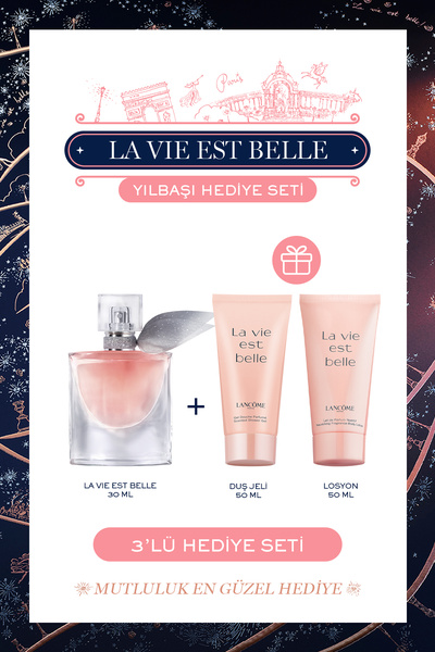 Lancome La Vie Est Belle Edp 30ml Parfüm Duş Jeli Losyon Yılbaşı Seti 3614274330243