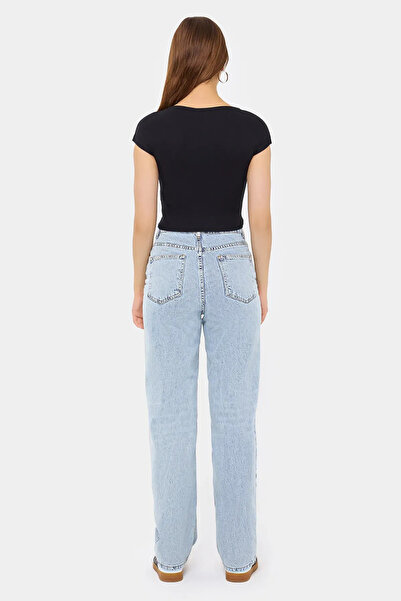 Hiccup Temel Yuvarlak Yaka Kısa Kollu Crop Top