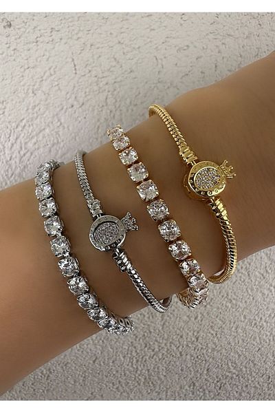 MAT STORE Charmed Zircon Stone Bracelet 19 cm