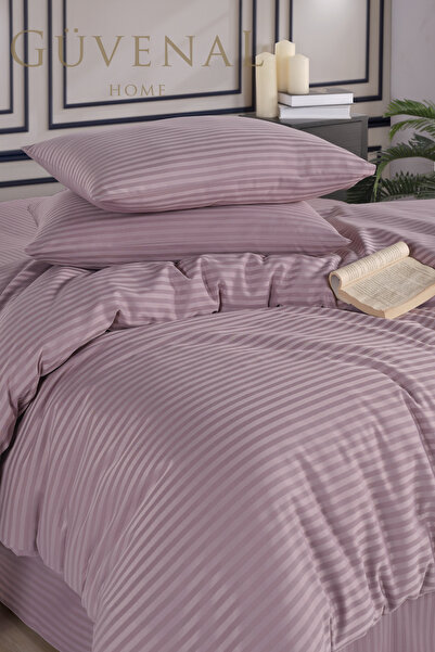 Güvenal Deluxe Double Size Cotton Satin Duvet Cover Set - Boxed, Dowry Box