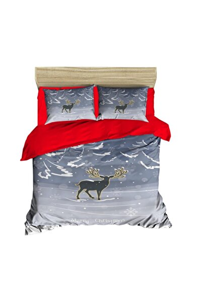 Fabeteks Christmas Deer Double Duvet Cover Set