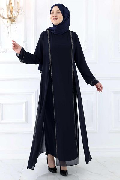 Amine Hüma Βραδινό φόρεμα Lavin Hijab Navy Blue