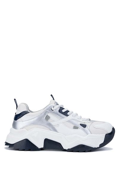 Tamer Tanca Women's Vegan White/Navy Blue Sneakers & Sneakers