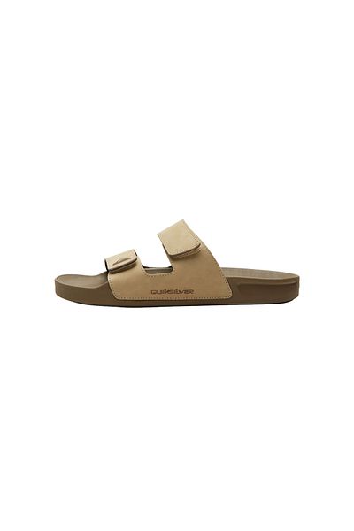Quiksilver شبشب رجالي من الجلد بتعديل مزدوج من Riv Leather Aqyl101377