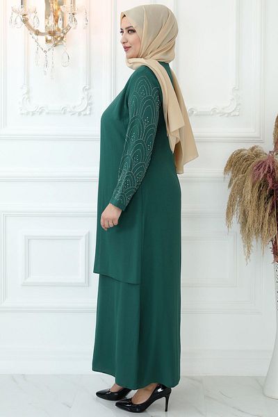 Amine Hüma Βραδινό φόρεμα Suzan Emerald