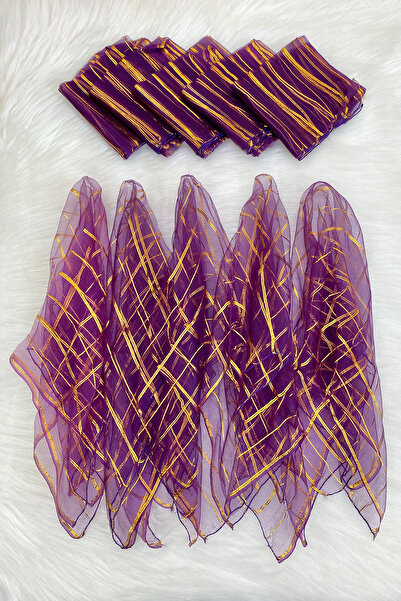 ZEYMERADE منديل هالاي ذهبي لامع كبير الحجم، 5 قطع، العروس والعريس وحفلات الزفاف والحناء والختان والخطوبة والعروس