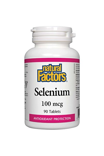 Natural Factors سيلينيوم، 100 ميكروجرام، 90 قرصًا