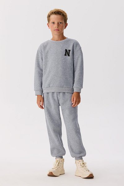 Nebbati Basic Bg Store Boy Gray Sweatshirt
