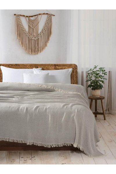 Ender Home Single Pique Blanket Bedspread - Multi-purpose Sofa Shawl